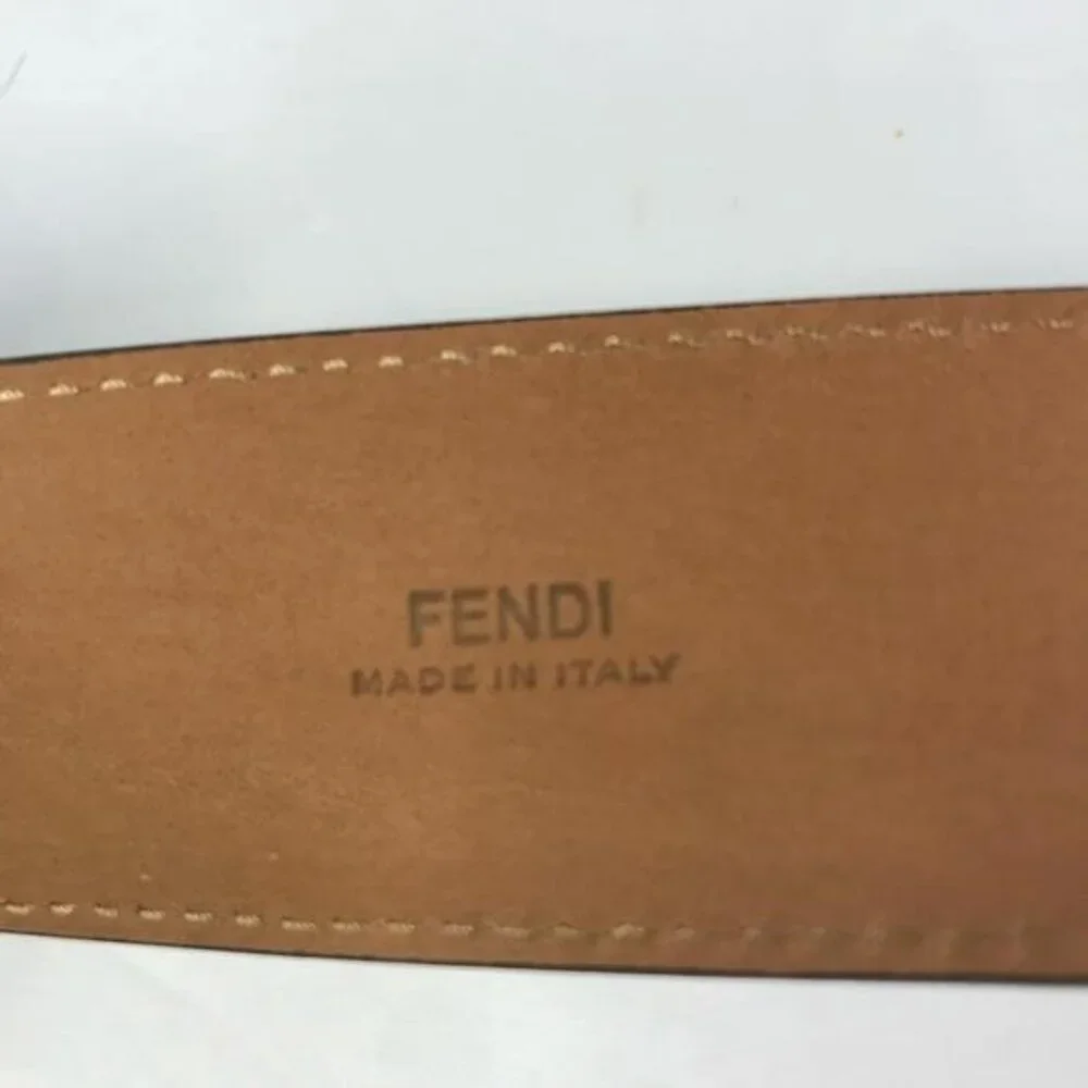 💯 - New Authentic Fendi Baguette FF Logo Buckle Leather Belt